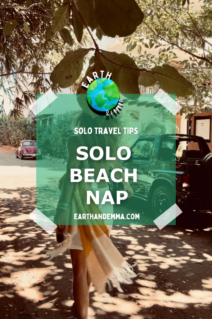 how to go to the beach alone and nap